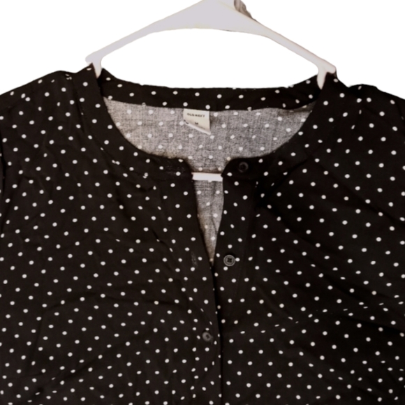 NWT Old Navy Women's long sleeve polka-dot tunic top Size Medium - Picture 5 of 5